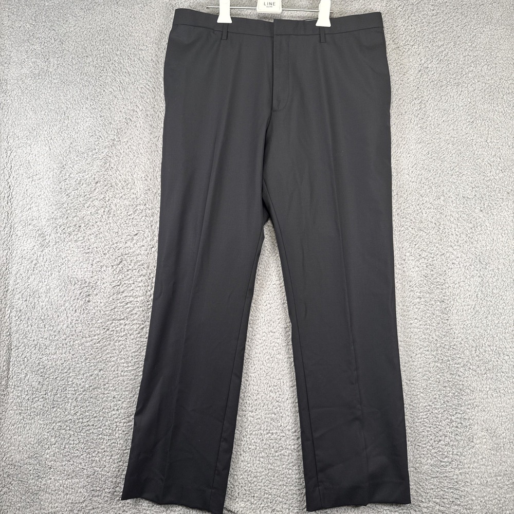 New Banana Republic Wool Suit Pant Mens 35x32 Classic Fit Black MSRP $98.50